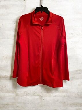 Cali Active Women’s Red Full-Zip Jacket, Size XL